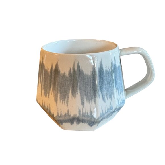 Homvare Porcelain Mugs Set Of 2 Cream Blue Gray Glaze 10 oz EUC - Picture 2 of 14